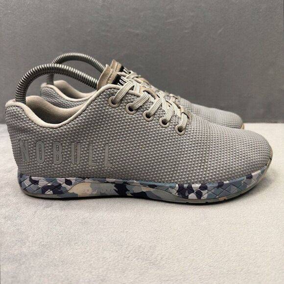 NOBULL Superfabric Trainer Womens Size 7 Shoes Gray Blue Training CrossFit Gym - Picture 1 of 8